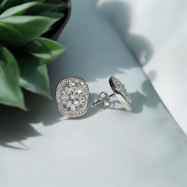 Radiance Cushion Halo Earrings