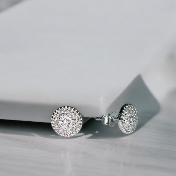 Eternal Glow Circle Stud Earrings