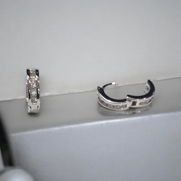 Radiant Sparkle Hoop Earrings