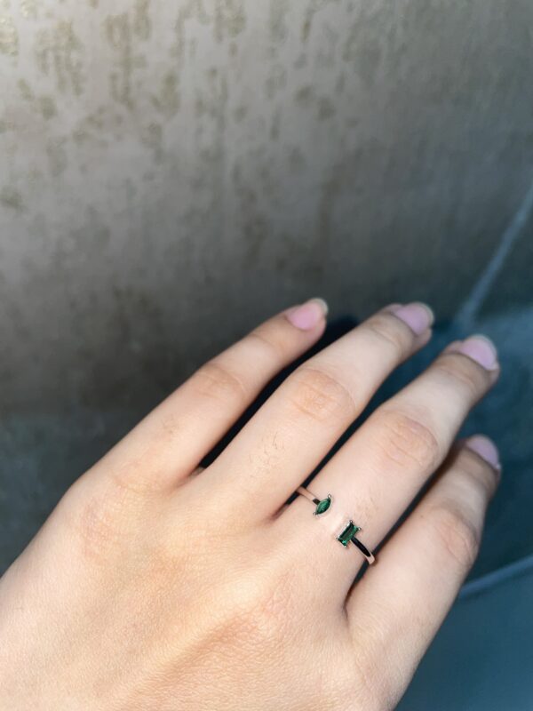Geometric Grace Silver Ring - Image 6