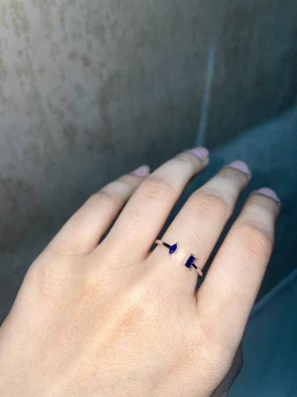 Geometric Grace Silver Ring - Image 4