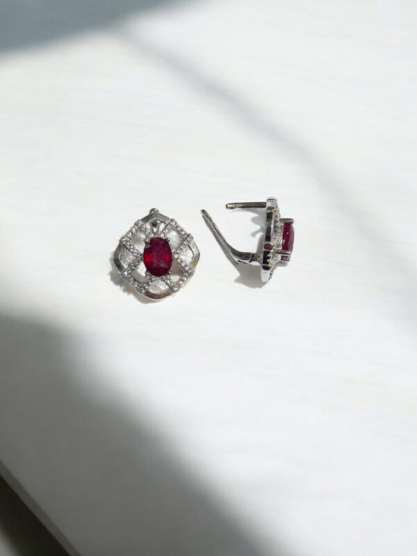 Ruby Bloom Earrings