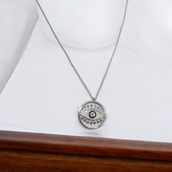 Radiant Evil Eye Pendant Necklace