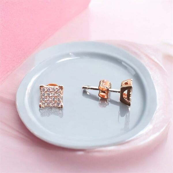 Radiant Rose Stud Earrings