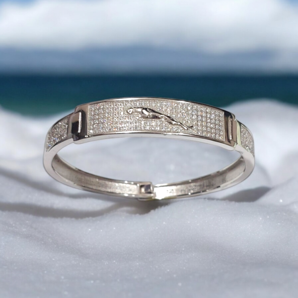 Jaguar Grace Pavé Bangle - Image 2