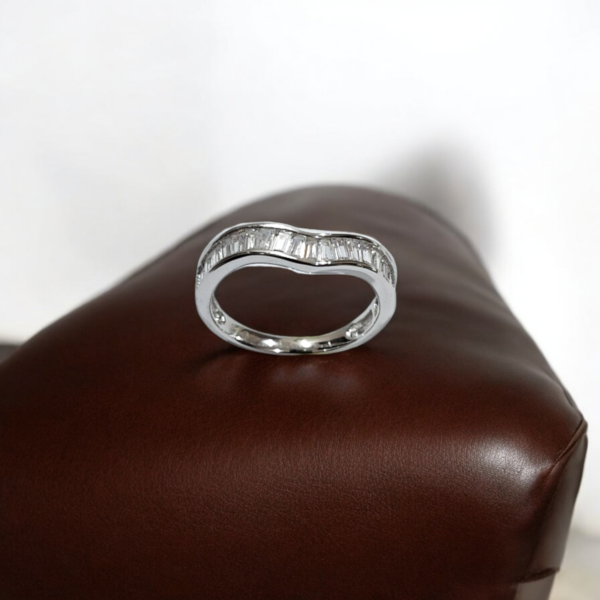 Baguette & Round CZ Ring Set - Image 4