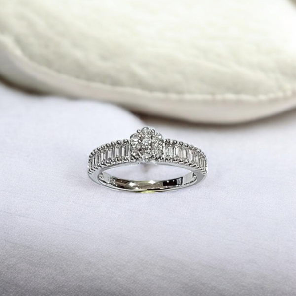 Aurora Baguette CZ  Ring Set - Image 3