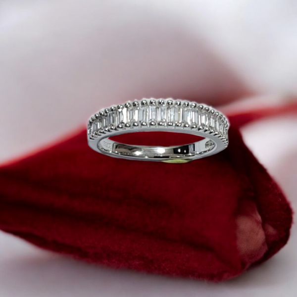 Aurora Baguette CZ  Ring Set - Image 4