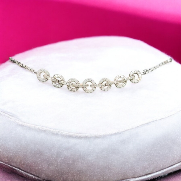 Radiant Circle Link Bracelet