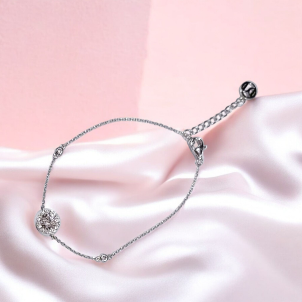 Celestial Halo Sterling Silver Bracelet