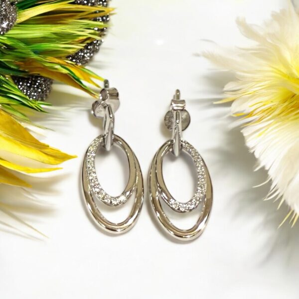 Radiant Harmony Double Oval Drop Earrings