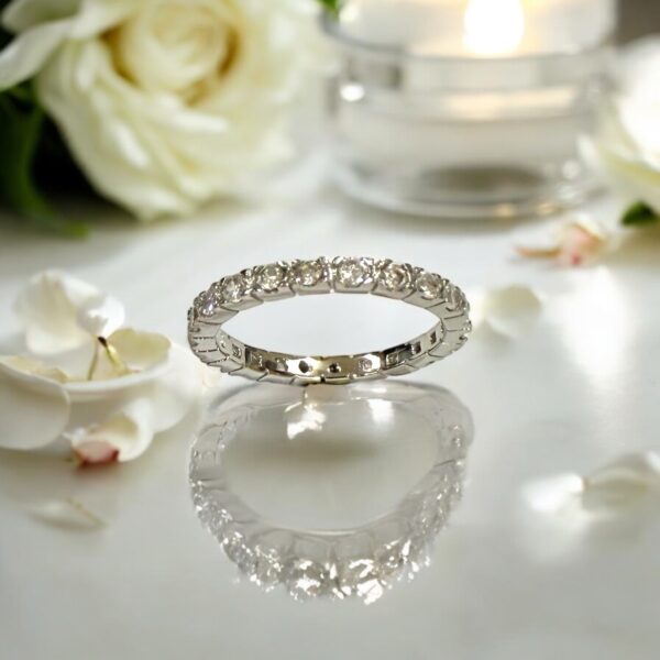 Eternal Radiance CZ Eternity Ring