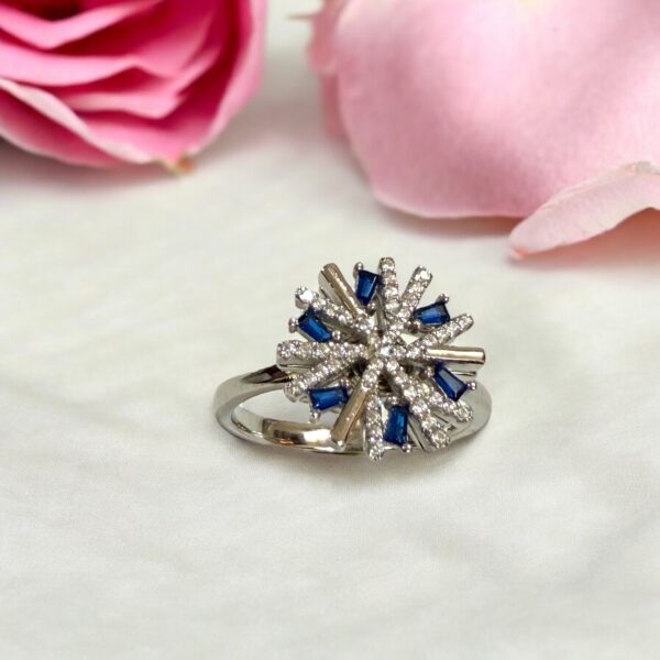 Celestial Burst Cocktail Ring
