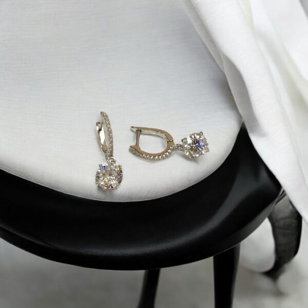 Celeste Drop Sparkle Earrings - Image 2