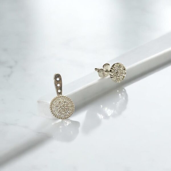 Lumière Pavé Stud & Jacket Earrings - Image 2