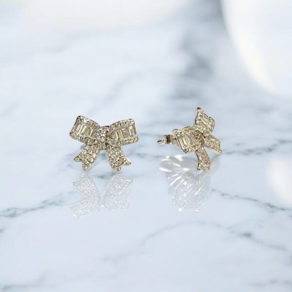 Celestine Ribbon Stud Earrings