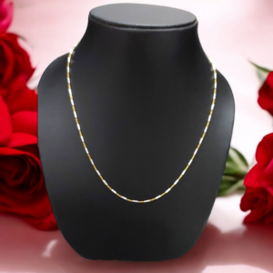 DuoLink Texture Gold-Plated Sterling Silver Chain