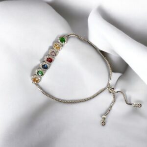 Aurora Multi-Stone Adjustable Bracelet