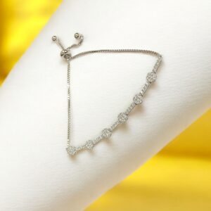 Celestial Dot Line Sterling Silver Bracelet