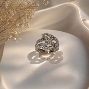 Eternal Weave Pavé Ring