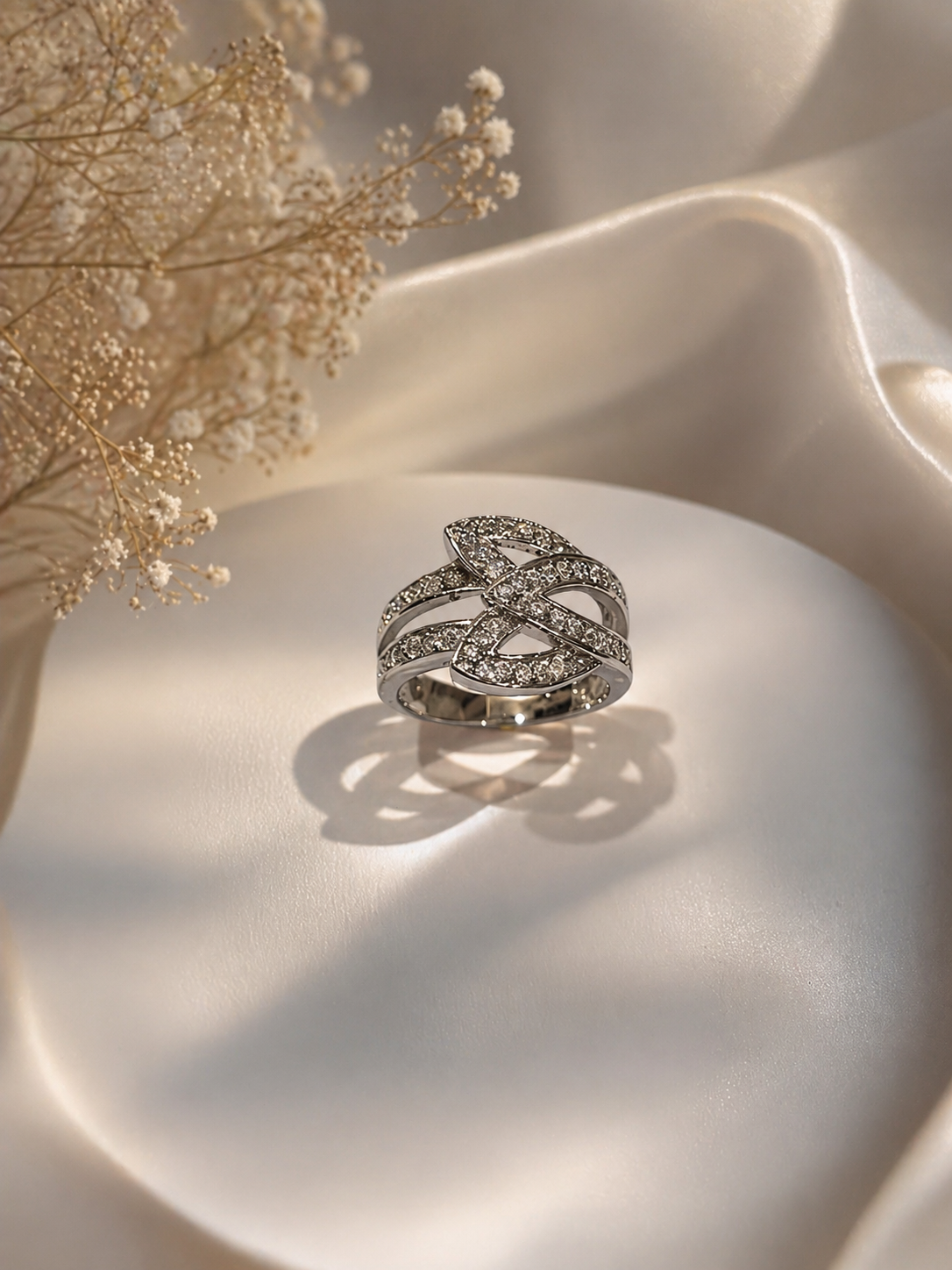 Eternal Weave Pavé Ring