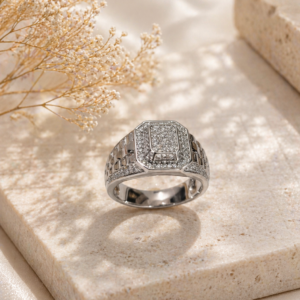 Imperial Octagon Pavé Ring