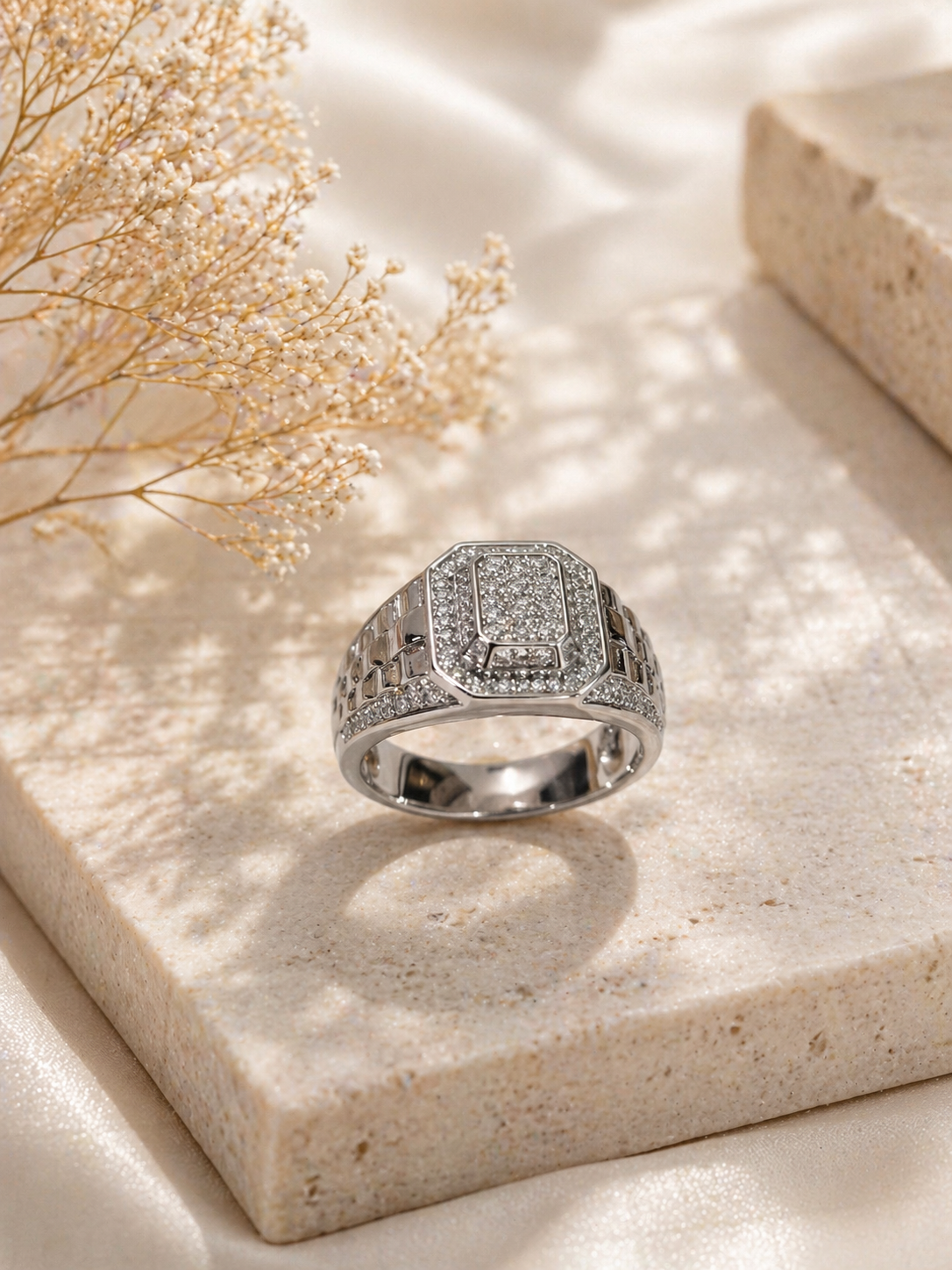Imperial Octagon Pavé Ring