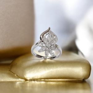 Frosted Petal Bloom Ring