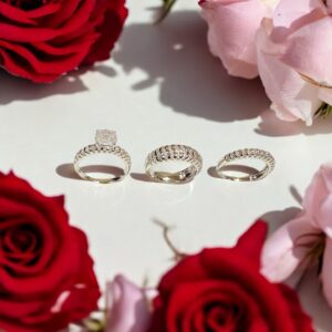 Timeless Radiance Trio Bridal Ring Set