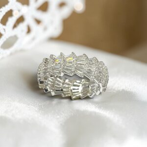 Luxe Cascade Baguette Eternity Ring